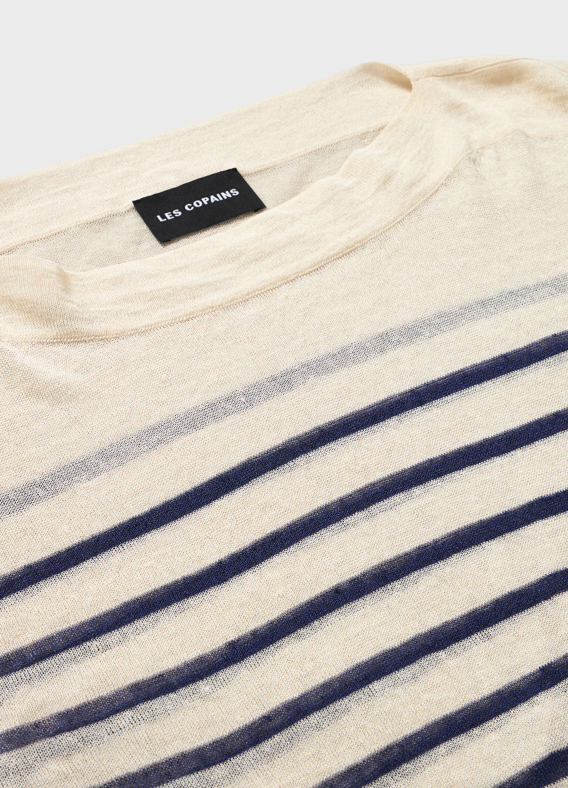 Linen blend striped and knitted top_6