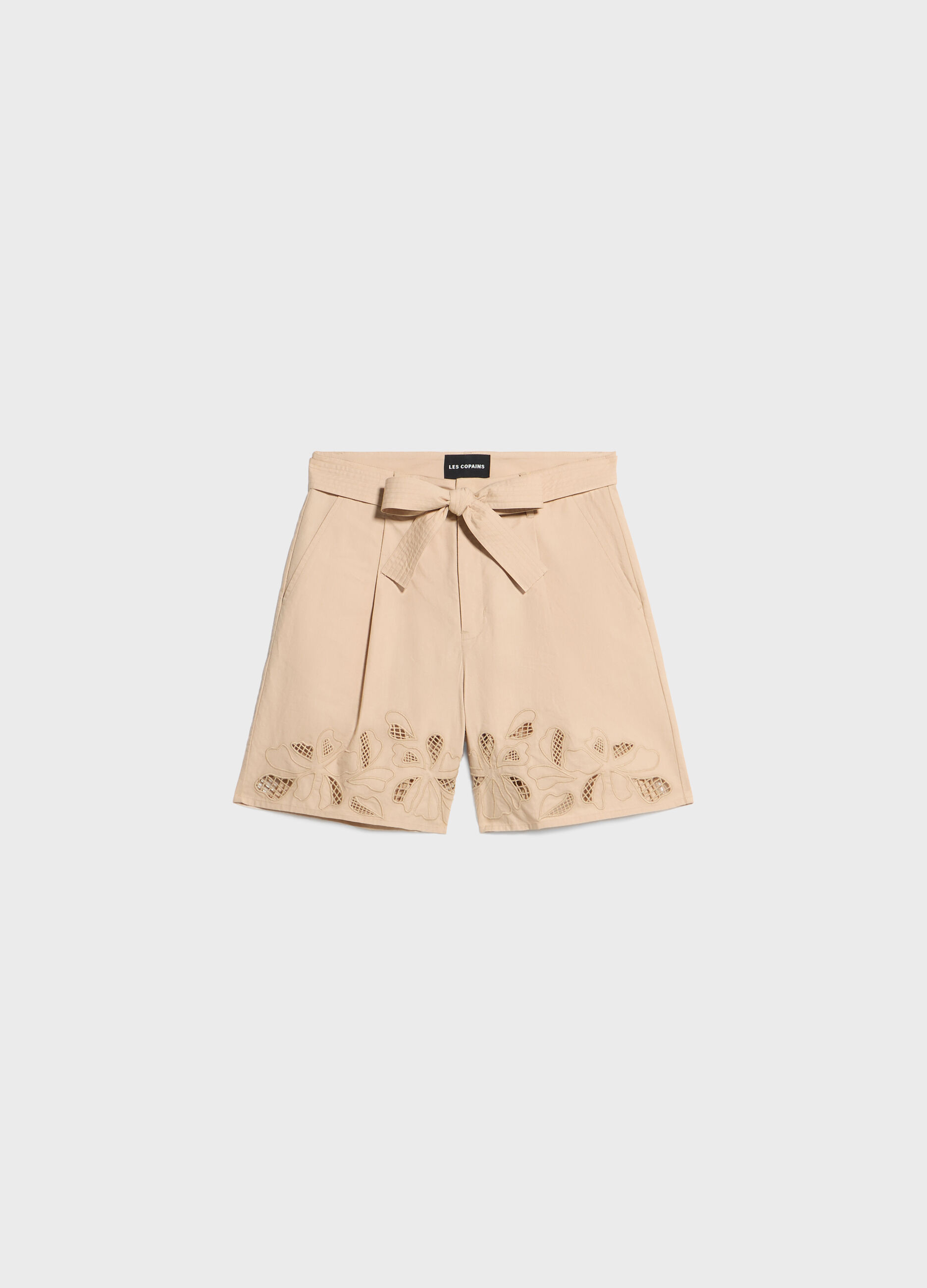 Shorts in cotone con ricamo_4