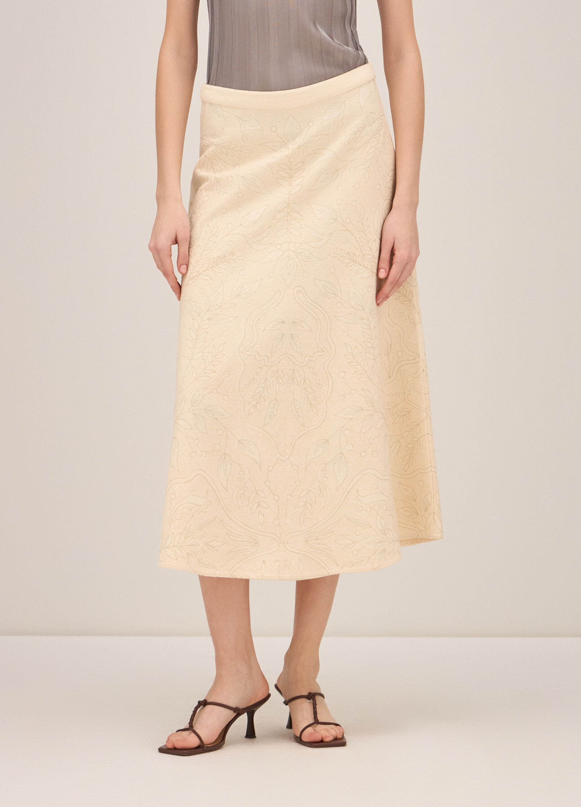 Midi skirt with print_1