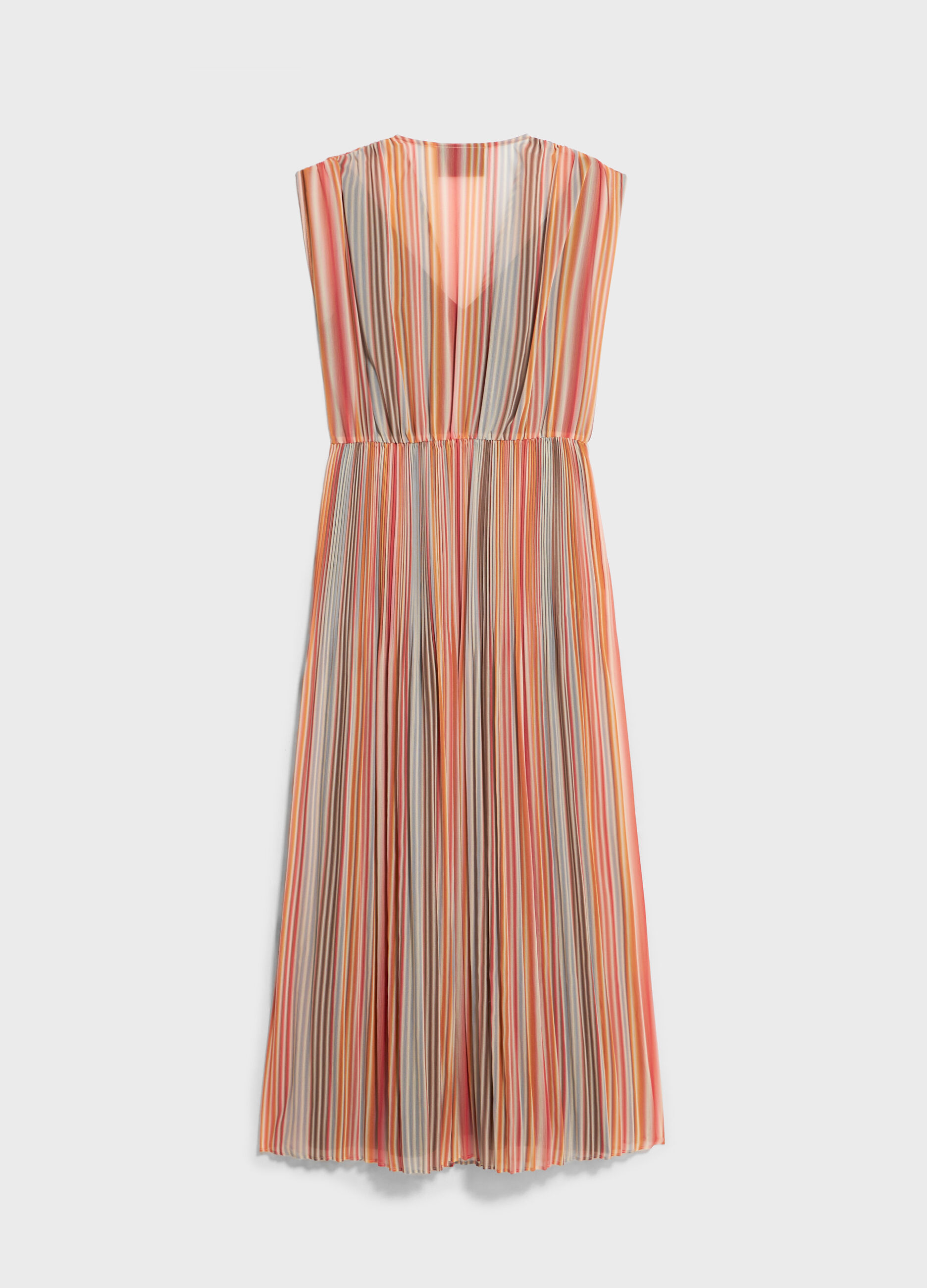 Striped and pleated dress_5