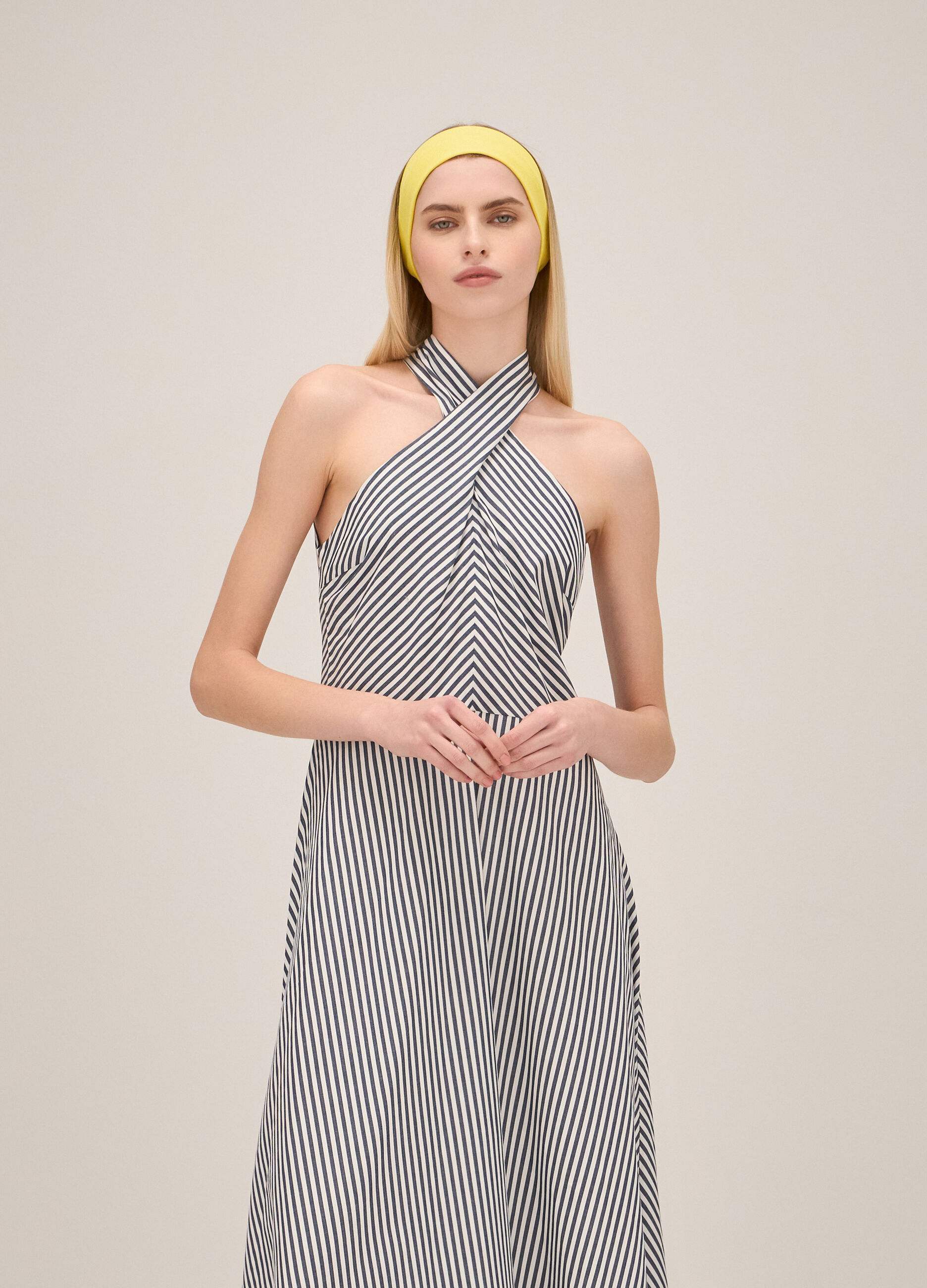 Pure cotton striped dress_1