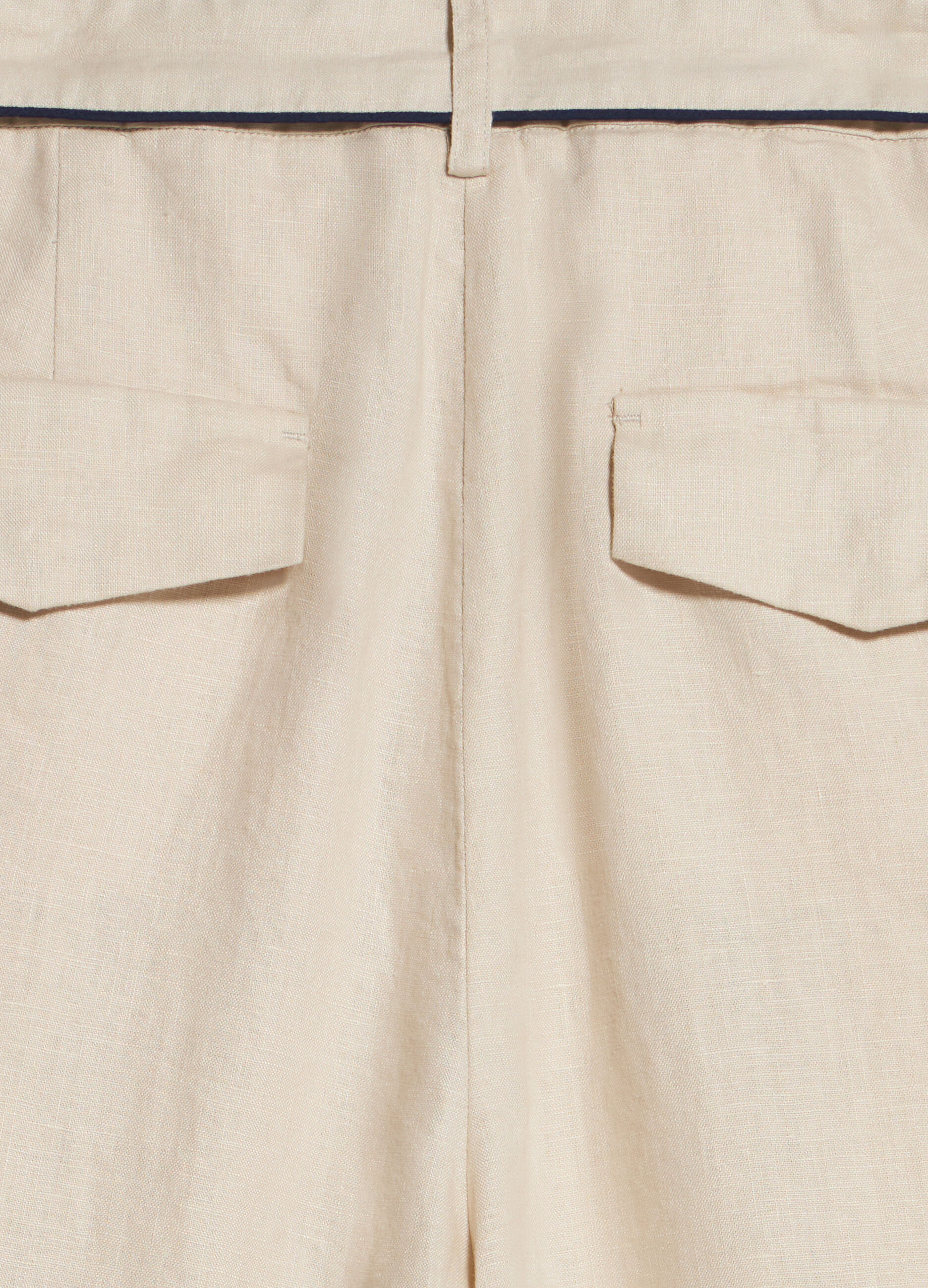 Straight fit trousers in linen_7